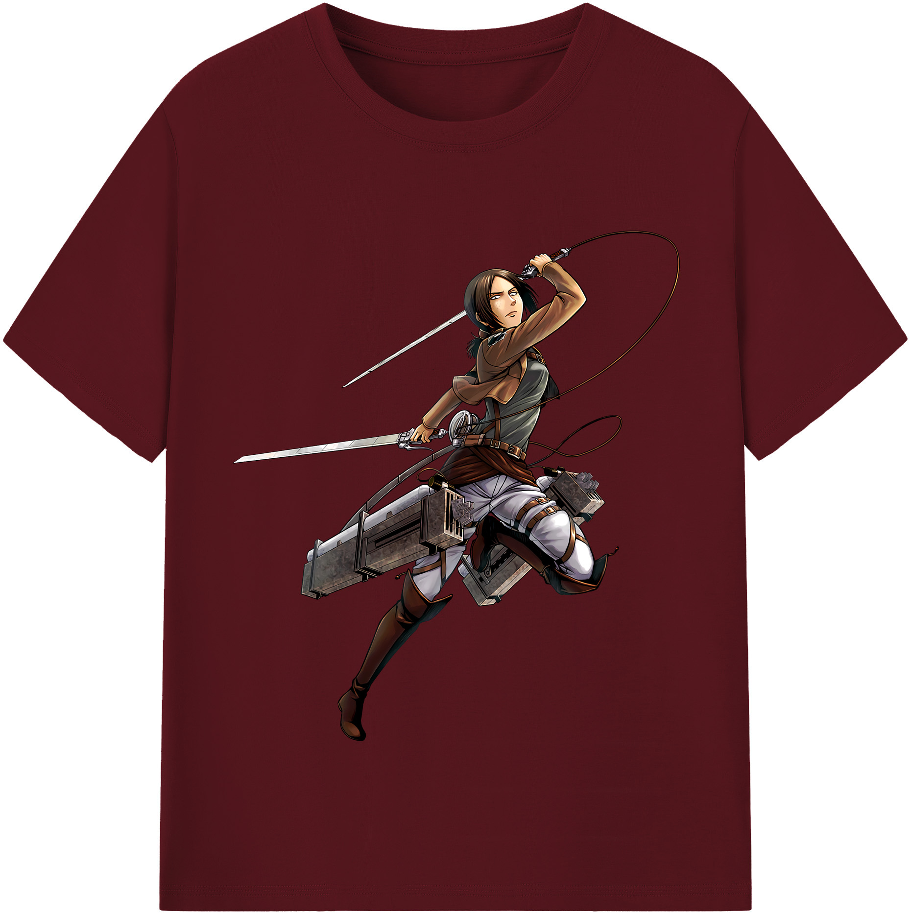（画像用） 進撃の巨人 Attack on Titan 綿100％半袖Tシャツ（フロントプリント）